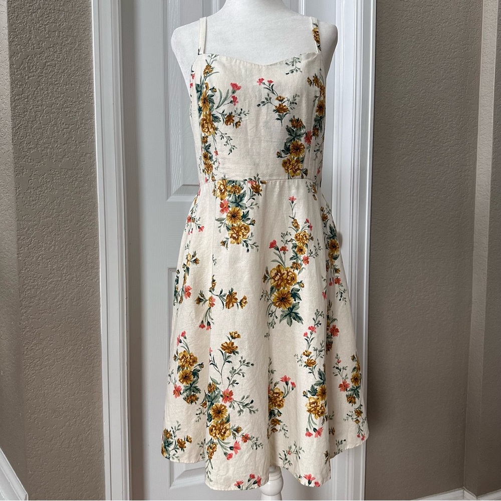 Old Navy Red and Gold Sundress Sleeveless Mini